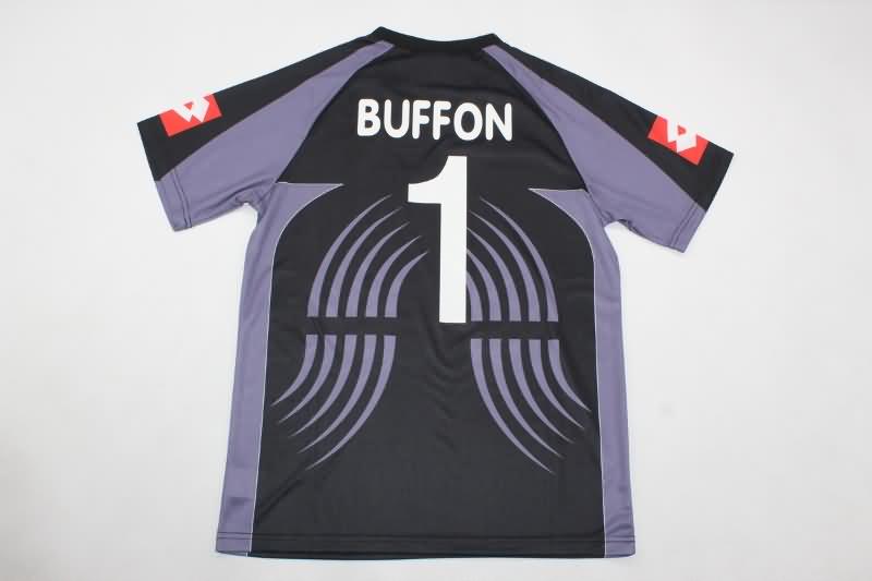 Thailand Quality(AAA) 2001/02 Juventus Goalkeeper Black Retro Soccer Jersey