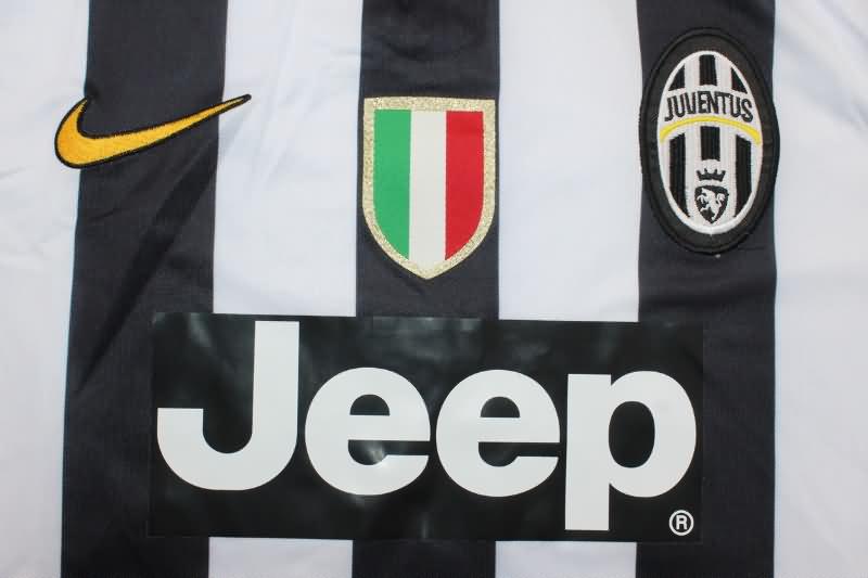 Thailand Quality(AAA) 2014/15 Juventus Home Long Sleeve Retro Soccer Jersey