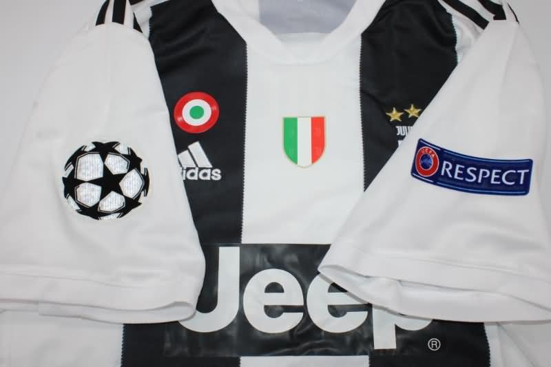 Thailand Quality(AAA) 2018/19 Juventus Home Retro Soccer Jersey