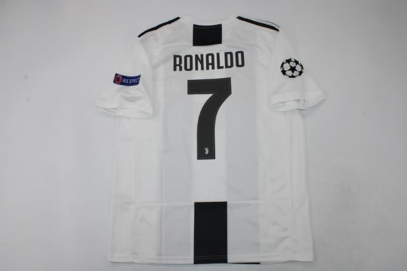 Thailand Quality(AAA) 2018/19 Juventus Home Retro Soccer Jersey