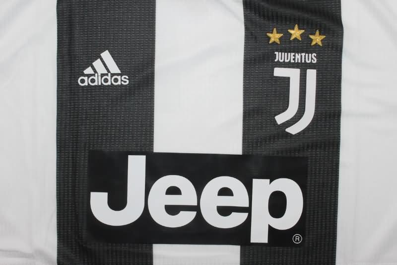 Thailand Quality(AAA) 2018/19 Juventus Home Retro Soccer Jersey (Player)