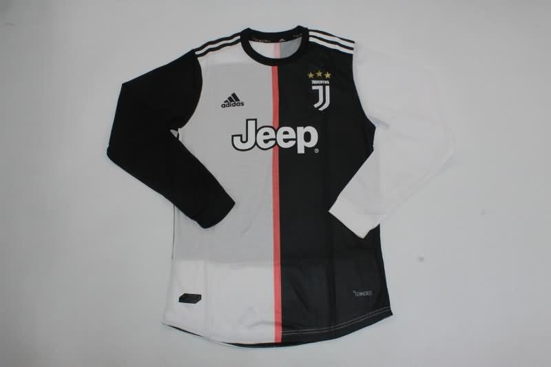 Thailand Quality(AAA) 2019/20 Juventus Home Long Sleeve Retro Soccer Jersey