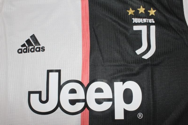 Thailand Quality(AAA) 2019/20 Juventus Home Long Sleeve Retro Soccer Jersey