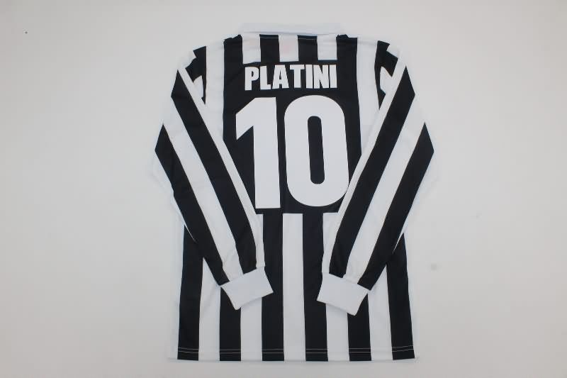 Thailand Quality(AAA) 1984/85 Juventus Home Long Sleeve Retro Soccer Jersey