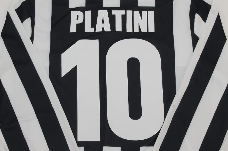 Thailand Quality(AAA) 1984/85 Juventus Home Long Sleeve Retro Soccer Jersey