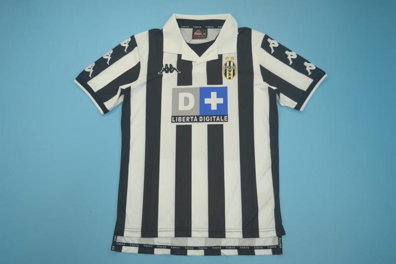 Thailand Quality(AAA) 1999/00 Juventus Home Retro Soccer Jersey