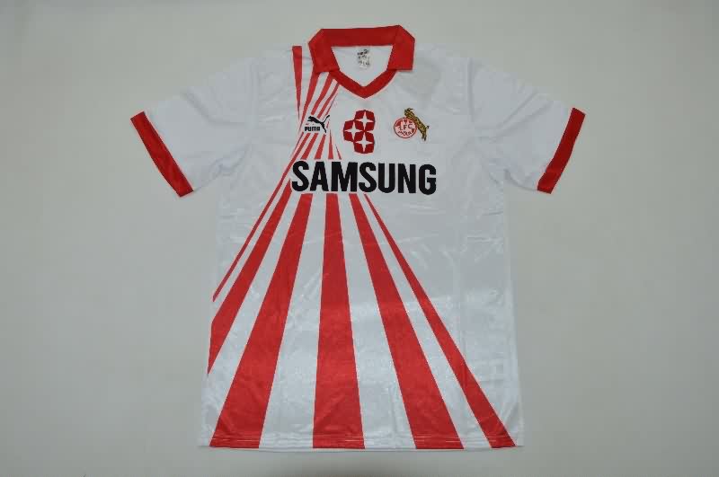 Thailand Quality(AAA) 1990/91 Koln Home Retro Soccer Jersey