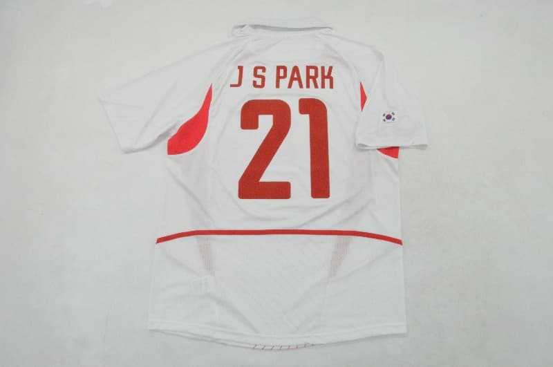 Thailand Quality(AAA) 2002 Korea Away Retro Soccer Jersey