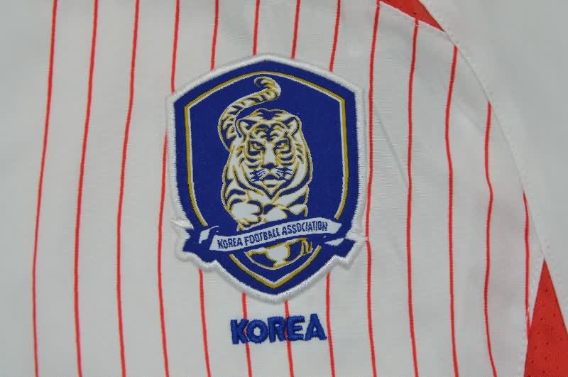 Thailand Quality(AAA) 2002 Korea Away Long Sleeve Retro Soccer Jersey