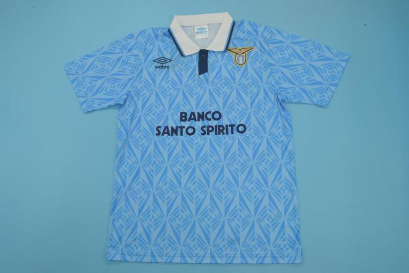 Thailand Quality(AAA) 1991/92 Lazio Home Retro Soccer Jersey