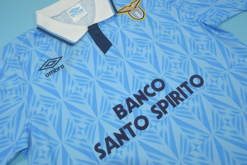 Thailand Quality(AAA) 1991/92 Lazio Home Retro Soccer Jersey