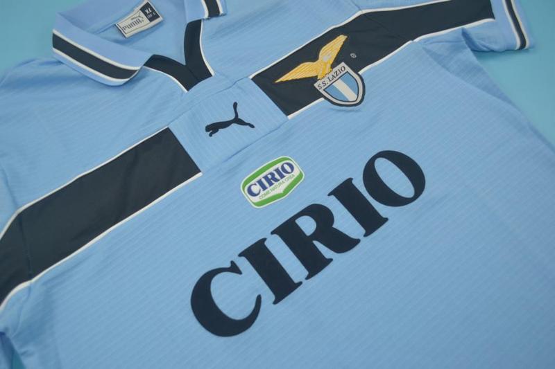 Thailand Quality(AAA) 1998/00 Lazio Home Retro Soccer Jersey