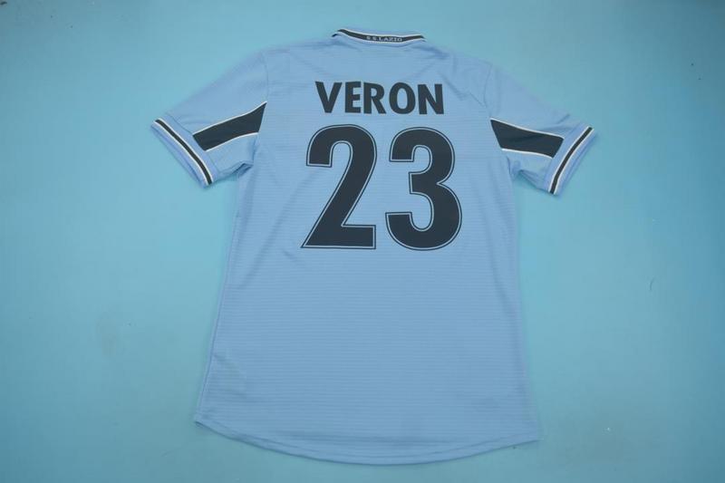 Thailand Quality(AAA) 1998/00 Lazio Home Retro Soccer Jersey