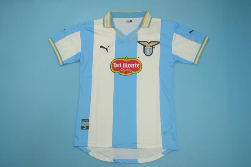 Thailand Quality(AAA) 1999/00 Lazio Home UCL Retro Soccer Jersey