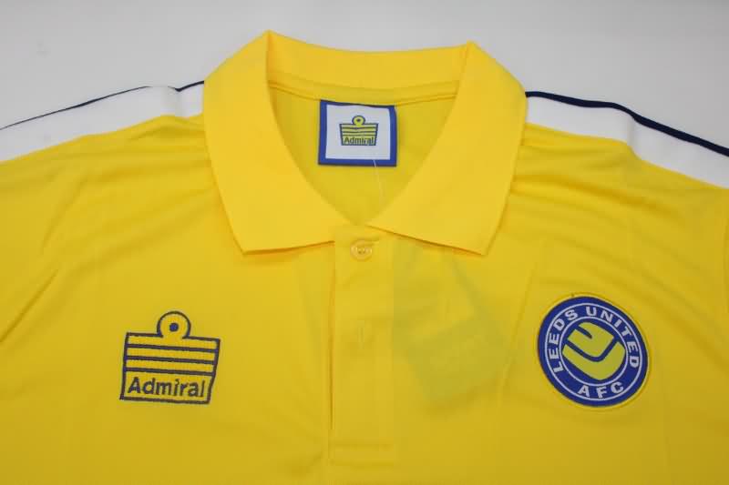 Thailand Quality(AAA) 1977/78 Leeds United Away Retro Soccer Jersey