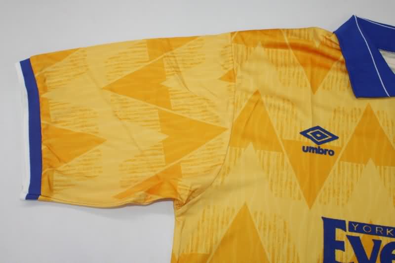 Thailand Quality(AAA) 1991/92 Leeds United Away Retro Soccer Jersey