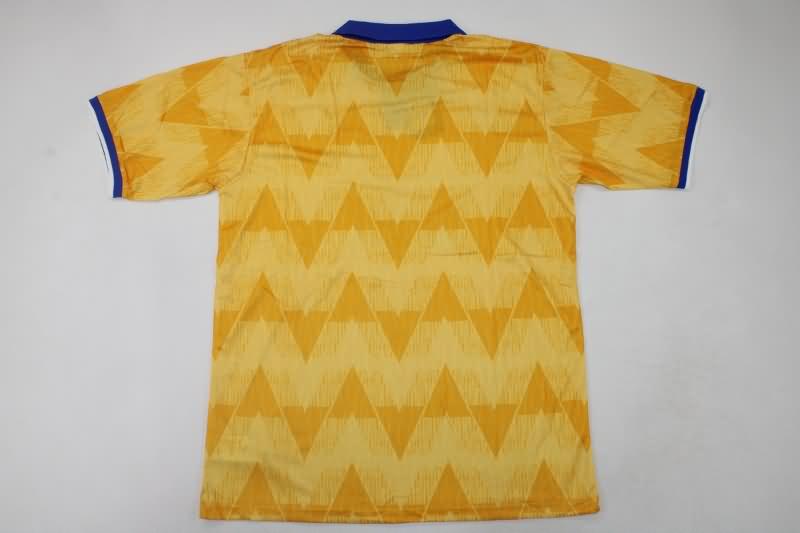 Thailand Quality(AAA) 1991/92 Leeds United Away Retro Soccer Jersey