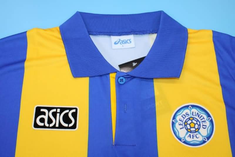 Thailand Quality(AAA) 1993/95 Leeds United Away Retro Soccer Jersey