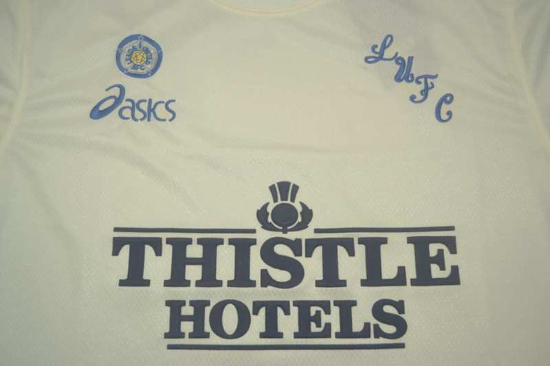 Thailand Quality(AAA) 1995/96 Leeds United Home Retro Soccer Jersey