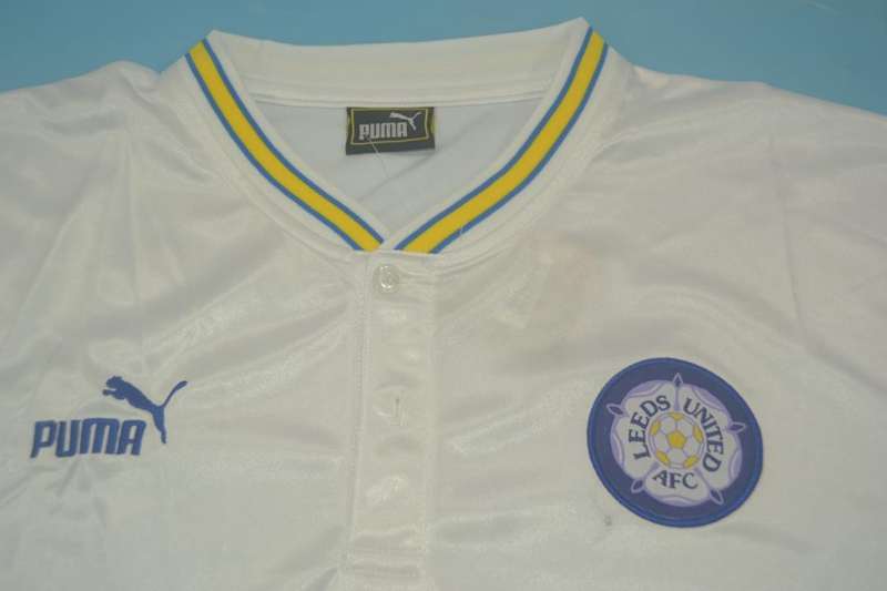 Thailand Quality(AAA) 1996/98 Leeds United Home Retro Soccer Jersey