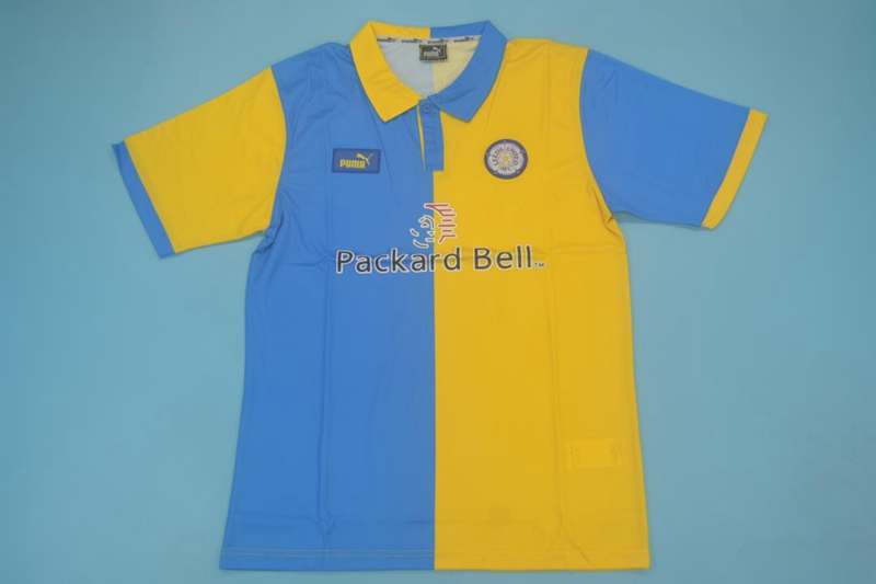 Thailand Quality(AAA) 1997/99 Leeds United Away Retro Soccer Jersey