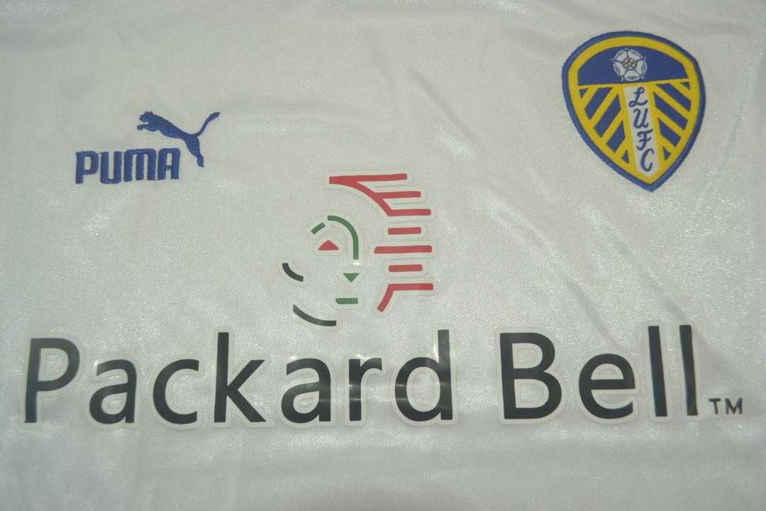 Thailand Quality(AAA) 1998/00 Leeds United Home Retro Soccer Jersey