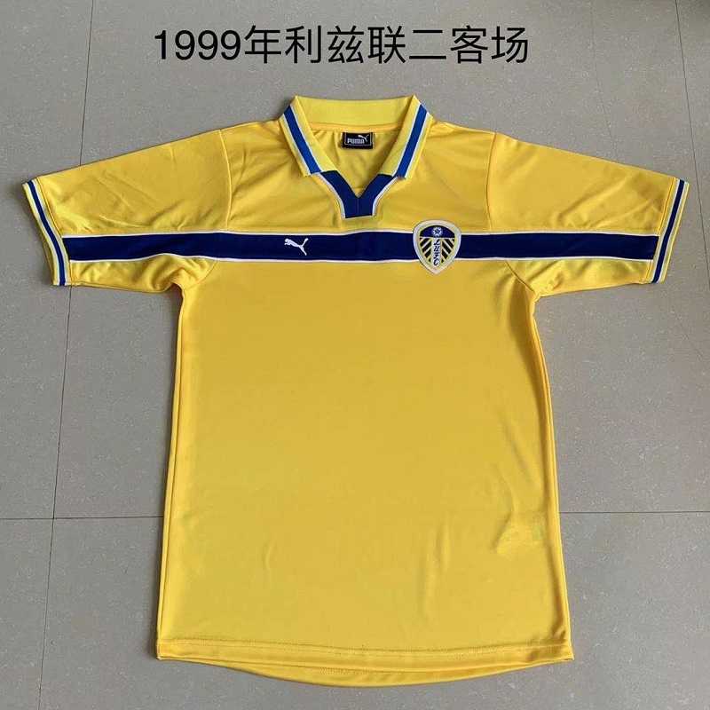 Thailand Quality(AAA) 1999/00 Leeds United Third Retro Soccer Jersey