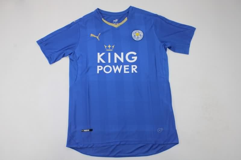 Thailand Quality(AAA) 2015/16 Leicester City Home Retro Soccer Jersey