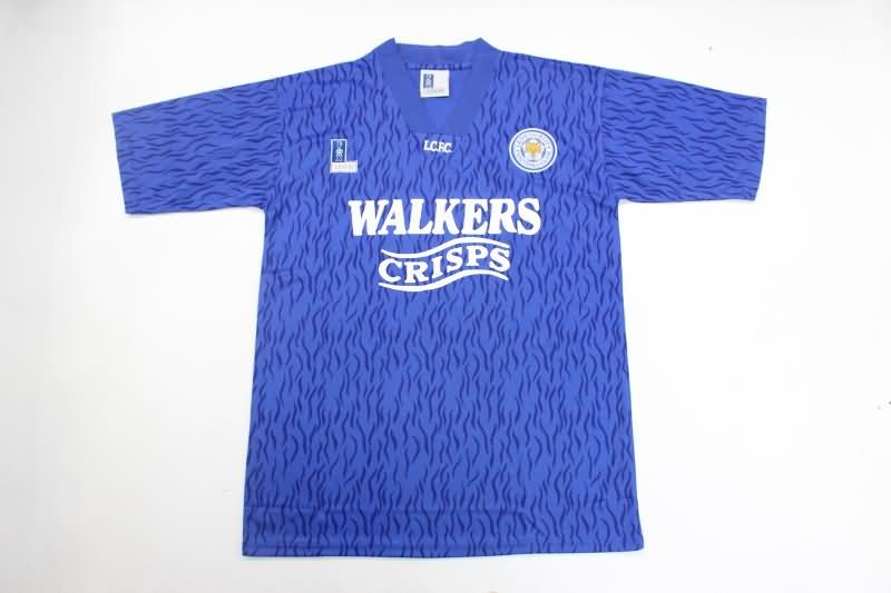 Thailand Quality(AAA) 1992/94 Leicester City Home Retro Soccer Jersey