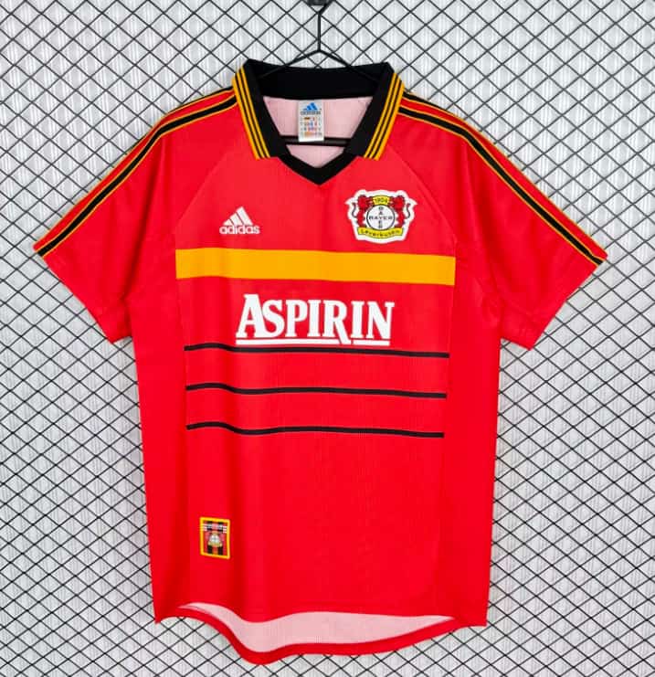 Thailand Quality(AAA) 1999/00 Leverkusen Home Retro Soccer Jersey