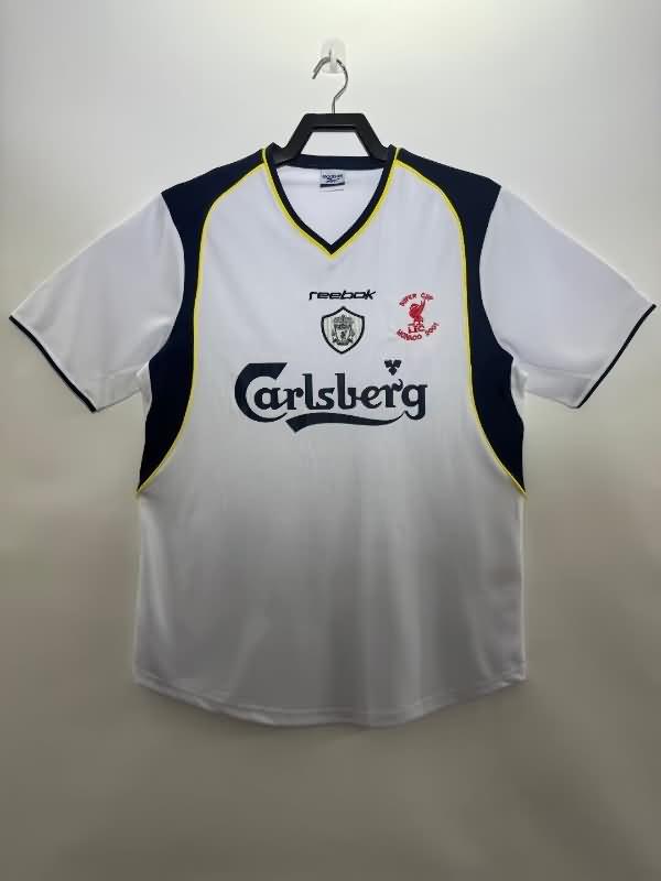 Thailand Quality(AAA) 2001/02 Liverpool Super Cup Final Retro Soccer Jersey