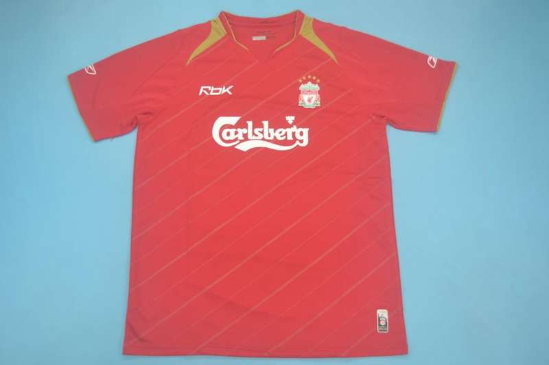 Thailand Quality(AAA) 2005/06 Liverpool Home Retro Soccer Jersey
