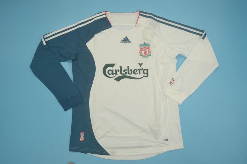 Thailand Quality(AAA) 2006/07 Liverpool Away Retro Soccer Jersey(L/S)