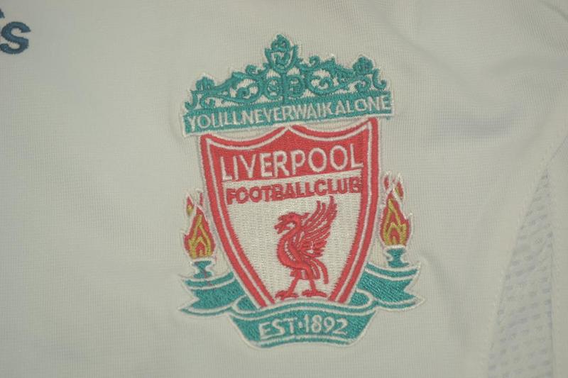 Thailand Quality(AAA) 2006/07 Liverpool Away Retro Soccer Jersey(L/S)