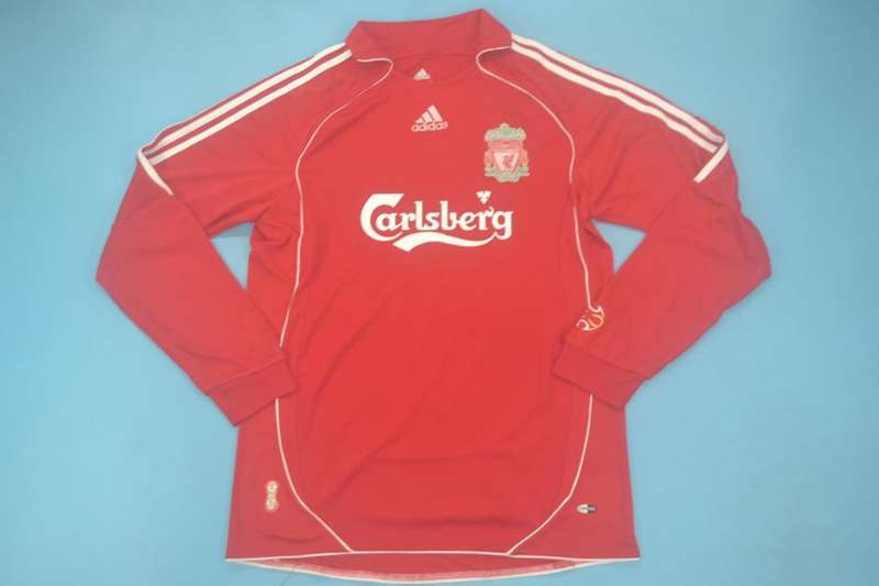 Thailand Quality(AAA) 2006/08 Liverpool Home Retro Soccer Jersey (L/S)