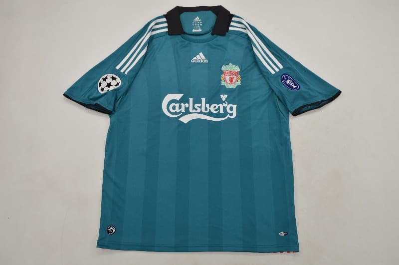 Thailand Quality(AAA) 2008/09 Liverpool Away Retro Soccer Jersey