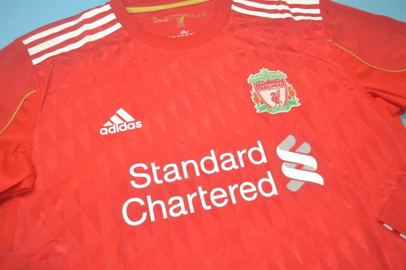 Thailand Quality(AAA) 2011/12 Liverpool Home Retro Soccer Jersey(L/S)