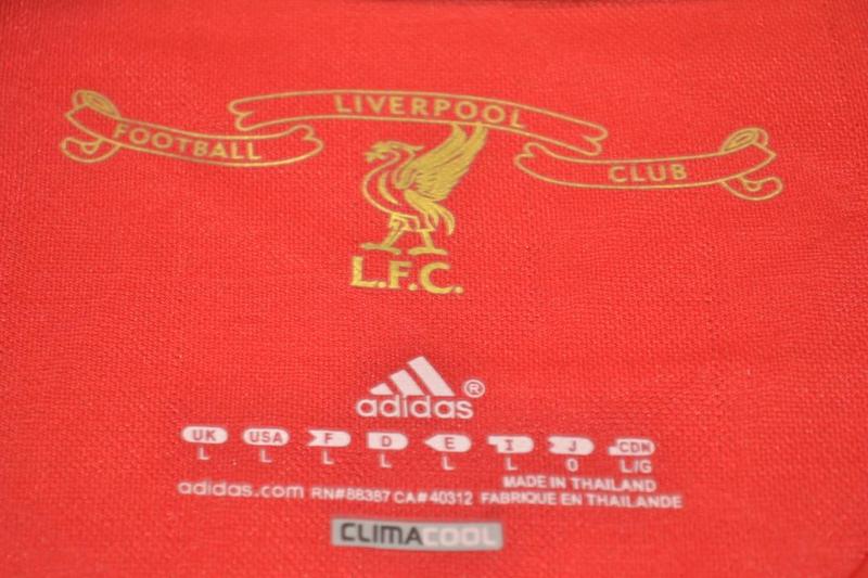 Thailand Quality(AAA) 2011/12 Liverpool Home Retro Soccer Jersey(L/S)