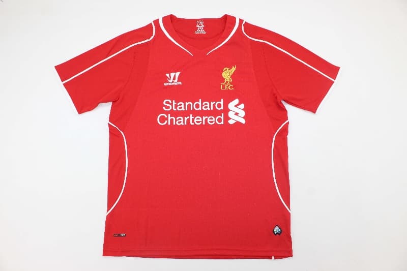 Thailand Quality(AAA) 2014/15 Liverpool Home Retro Soccer Jersey