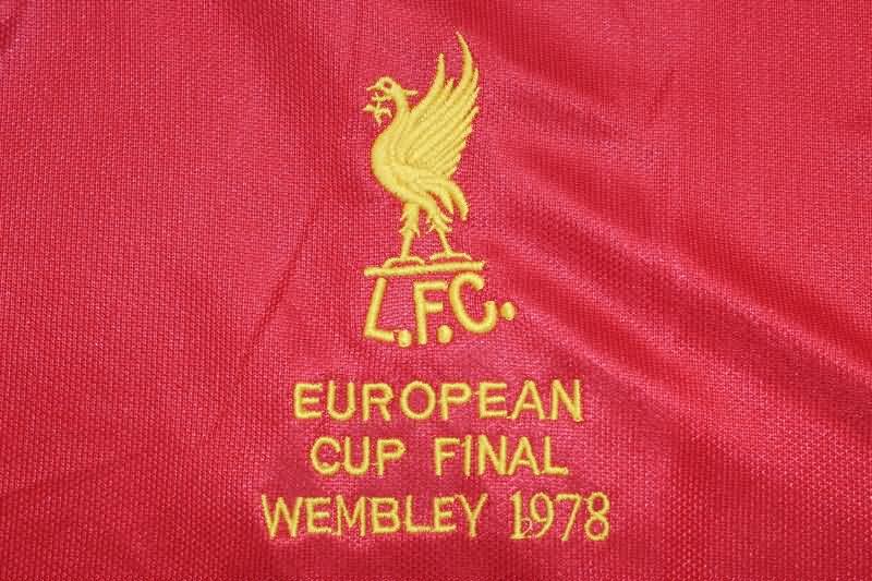 Thailand Quality(AAA) 1978 Liverpool Home UCL Final Retro Soccer Jersey