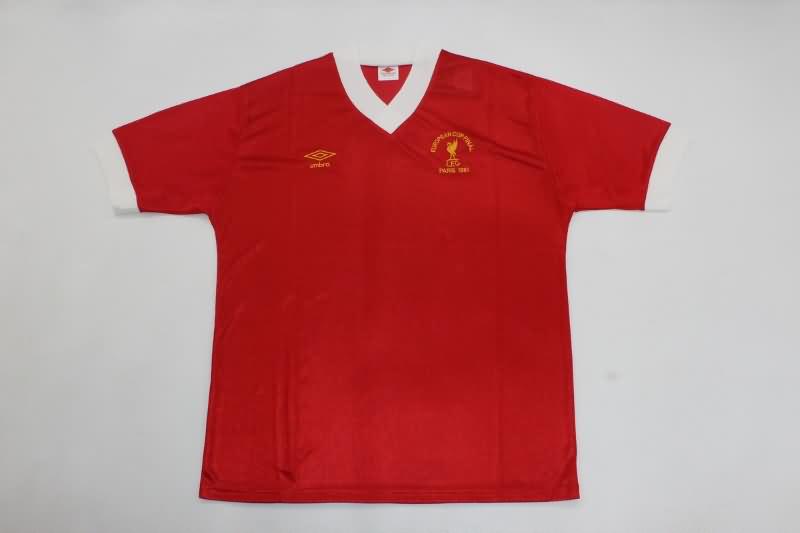 Thailand Quality(AAA) 1981 Liverpool Home UCL Final Retro Soccer Jersey