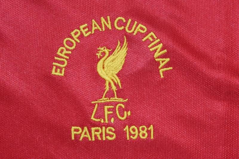 Thailand Quality(AAA) 1981 Liverpool Home UCL Final Retro Soccer Jersey