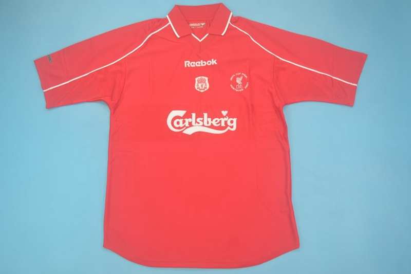 Thailand Quality(AAA) 2001 Liverpool UEFA Final Retro Soccer Jersey