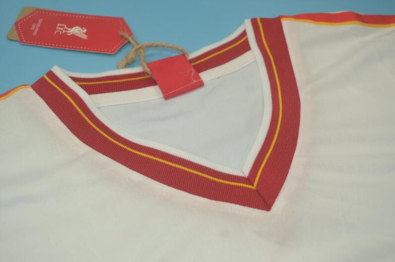 Thailand Quality(AAA) 1985/86 Liverpool Away Retro Soccer Jersey