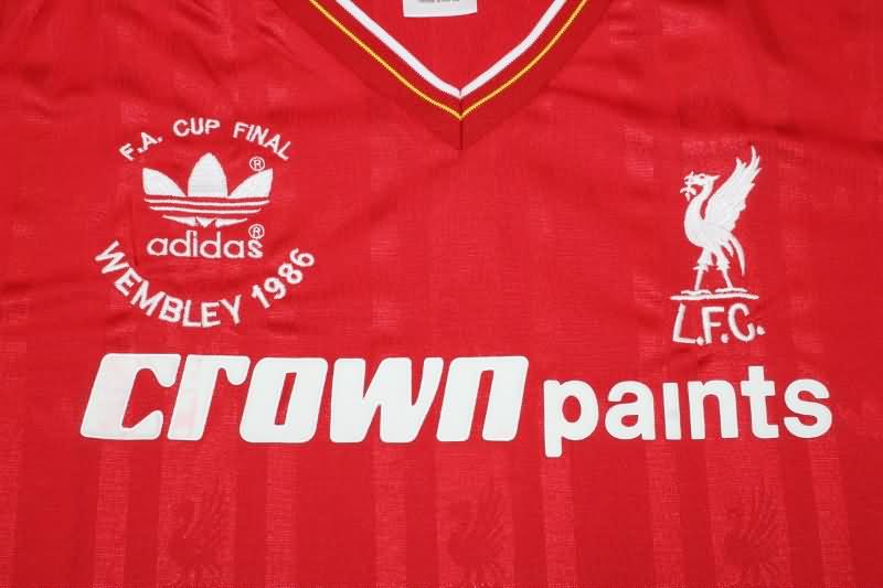 Thailand Quality(AAA) 1985/86 Liverpool Home Retro Long Soccer Jersey