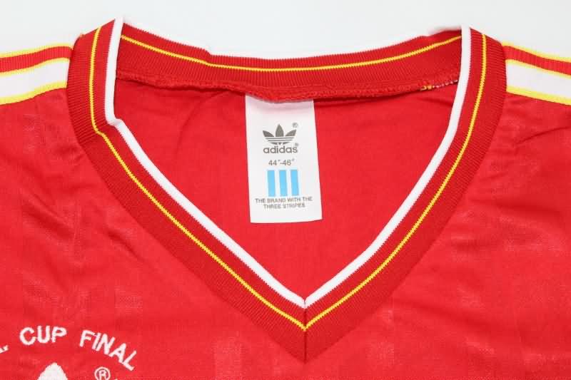 Thailand Quality(AAA) 1985/86 Liverpool Home Retro Long Soccer Jersey