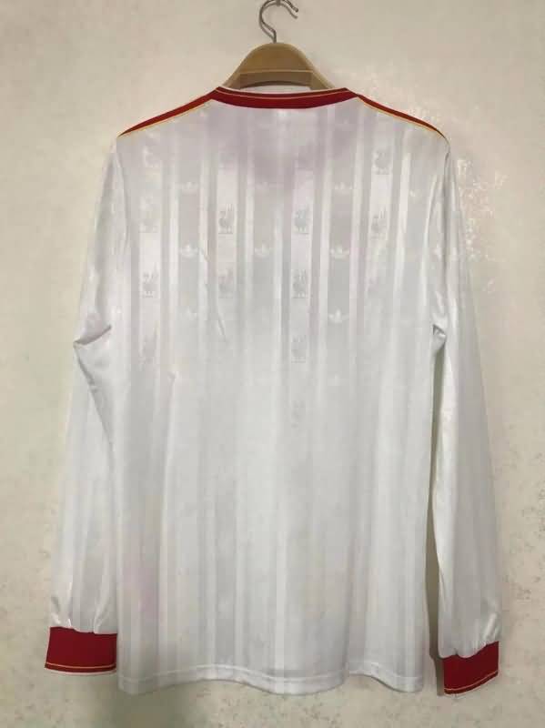 Thailand Quality(AAA) 1986/87 Liverpool Away Retro Long Soccer Jersey