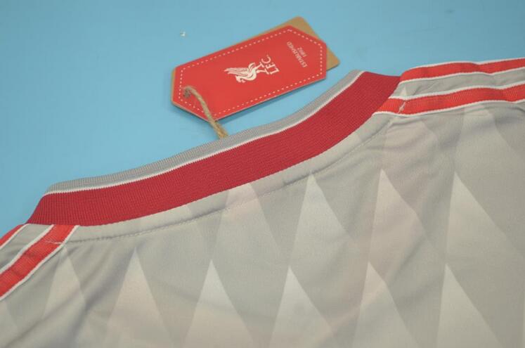 Thailand Quality(AAA) 1989/91 Liverpool Away Retro Soccer Jersey