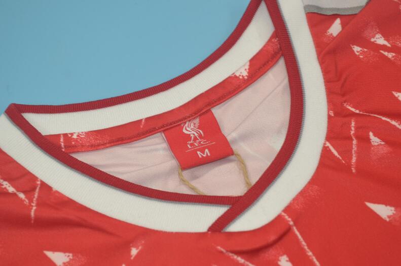 Thailand Quality(AAA) 1989/91 Liverpool Home Retro Soccer Jersey