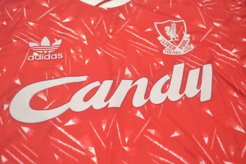 Thailand Quality(AAA) 1989/91 Liverpool Home Retro Soccer Jersey(L/S)